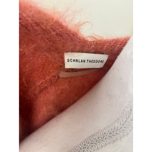Scanlan Theodore Soft Orange/Pink Mohair Sweater Jacket Sz One Size - Picture 2 of 4
